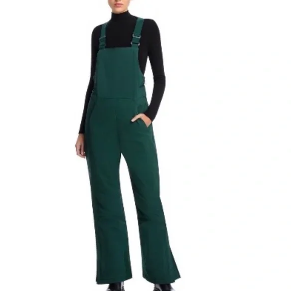 Halfdays Forest Green Carson Bib Waterproof Winter Overalls - Picture 1 of 7